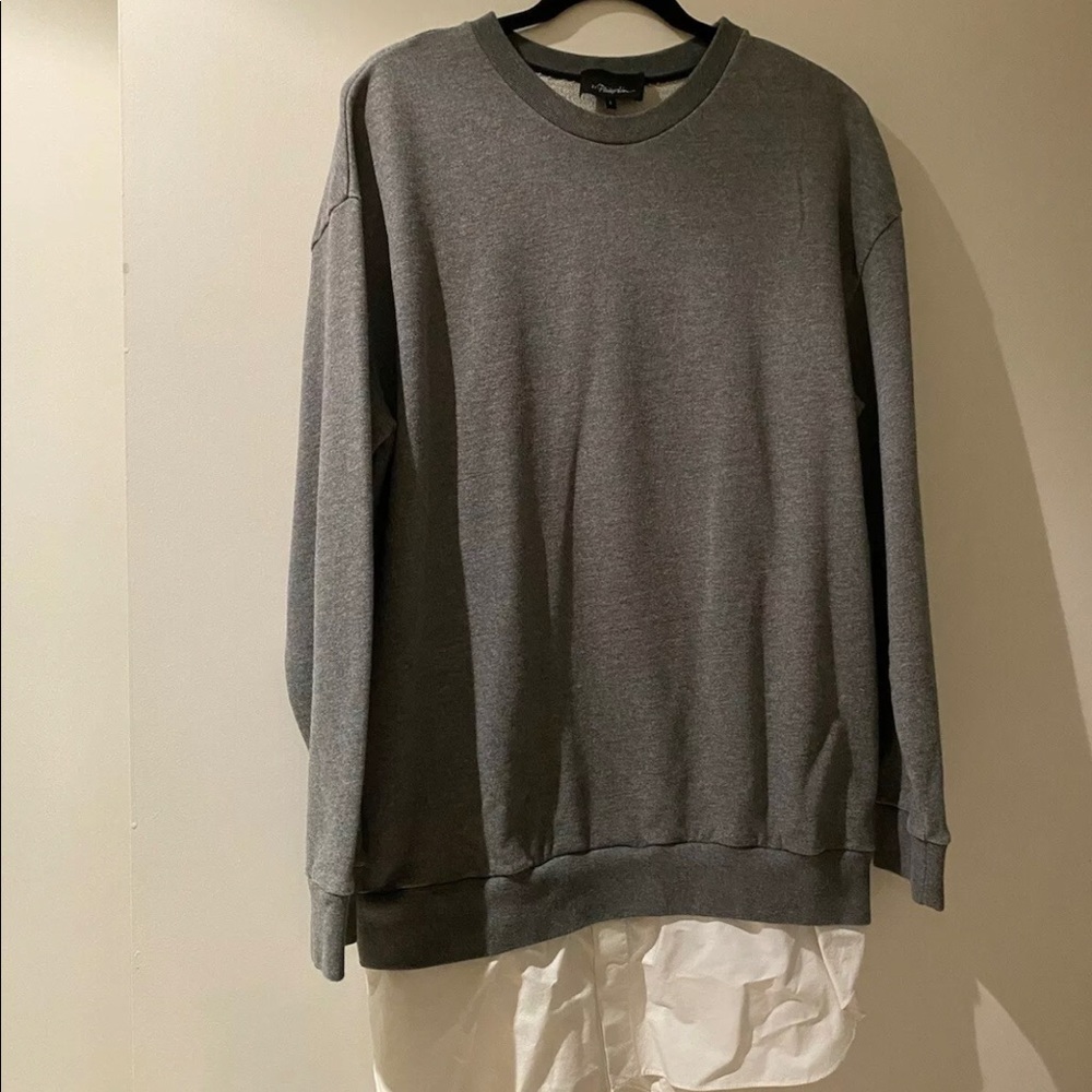 philip lim 3.1 Sweater White Shirt Tail
